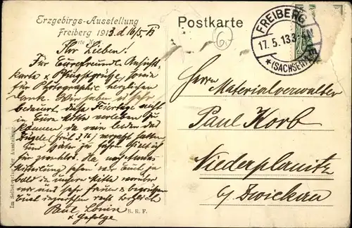 Ak Freiberg in Sachsen, Erzgebirgsausstellung 1912, Gelände, Besucher