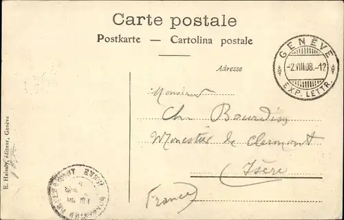 Ak Genève Genf Stadt, Quai et Pont du Mont Blanc