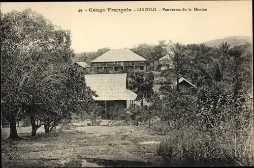 Ak Linzolo Brazzaville Französisch Kongo, Panorama de la Mission