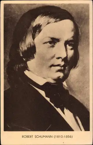 Ak Komponist Robert Schumann, Portrait