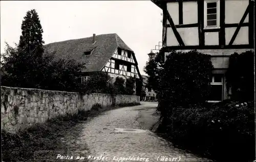 Ak Lippoldsberg Wahlsburg Weserbergland, Partie am Kloster