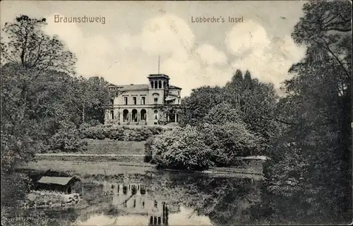 Ak Braunschweig in Niedersachsen, Löbbeckes Insel