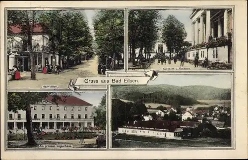 Ak Bad Eilsen Niedersachsen, Allee, Kursalon, Kurhaus, Logierhaus