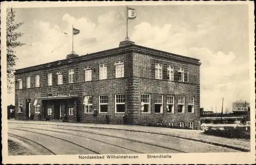 Ak Wilhelmshaven an der Nordsee, Strandhalle