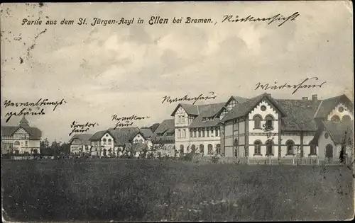 Ak Hansestadt Bremen, St. Jürgen Asyl in Ellen