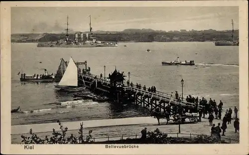 Ak Kiel, Bellevuebrücke