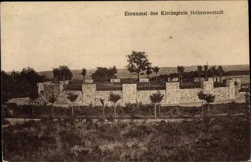 Ak Hohenwestedt in Holstein, Ehrenmal des Kirchspiels