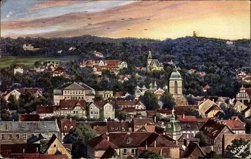 Ak Göttingen in Niedersachsen, Panorama vom Ort m. Hainberg