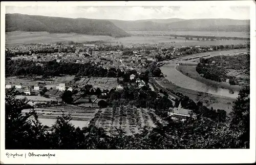 Ak Höxter an der Weser, Panorama vom Ort