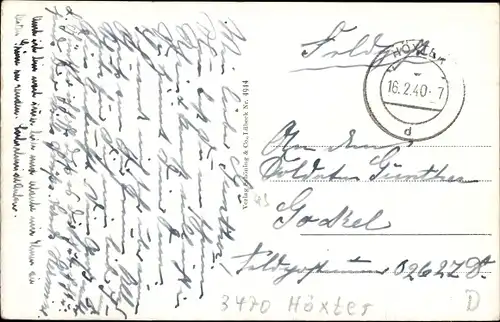 Ak Höxter an der Weser, Panorama vom Ort