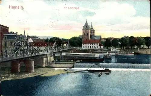 Ak Hameln in Niedersachsen, Am Lachsfang