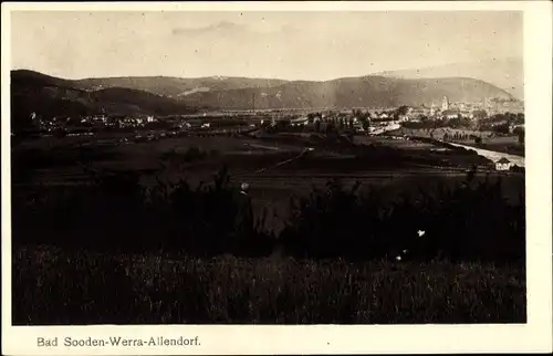 Ak Bad Sooden Allendorf an der Werra Hessen, Panorama vom Ort