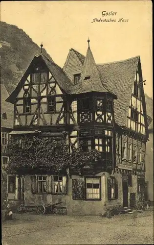 Ak Goslar am Harz, Altdeutsches Haus