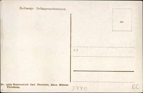 Ak Eschwege an der Werra Hessen, Gefangenenhausturm