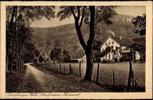 Ak Detmold, Partie der Oberförsterei im Heidental