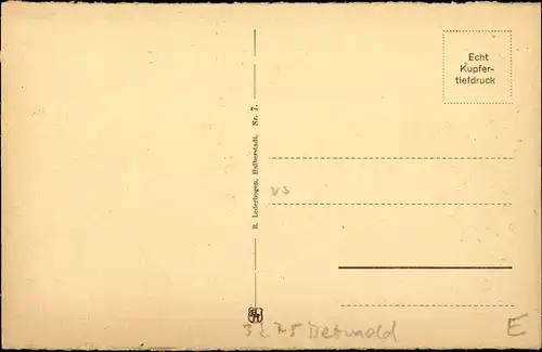 Ak Detmold, Partie der Oberförsterei im Heidental