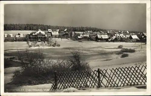 Ak Hahnenklee Bockswiese Goslar im Harz, Blick von Kranichteich