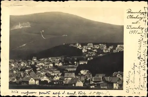 Ak Braunlage im Oberharz, Wurmberg, Panorama