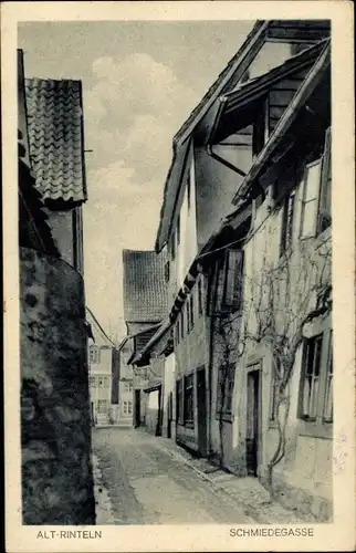 Ak Rinteln an der Weser, Altstadt, Schmiedegasse