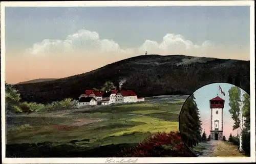 Ak Beiersdorf in der Oberlausitz, Bieleboh, Panorama, Turm