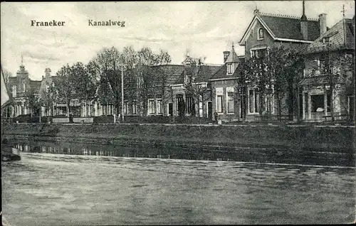 Ak Franeker Friesland Niederlande, Kanaalweg