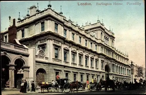 Ak West End London City England, Piccadilly, Burlington House