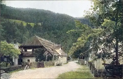 Ak Kärnten, Deutschpeter, Gasthof Deutscher Peter, Loiblstraße