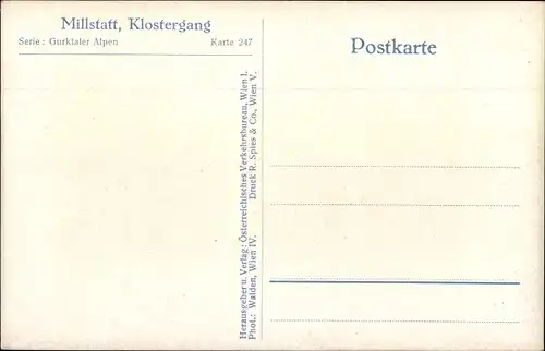 Ak Millstatt am See Kärnten, Klostergang