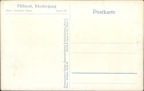 Ak Millstatt am See Kärnten, Klostergang