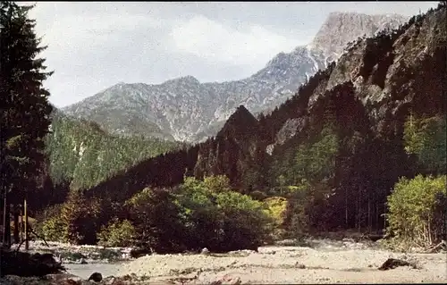 Ak Johnsbach Steiermark, Johnsbachtal gegen Gr. Buchstein