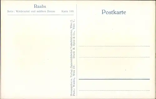 Ak Raabs an der Thaya in Niederösterreich, Burg