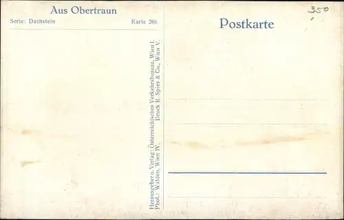 Ak Obertraun Oberösterreich, Dorfpartie