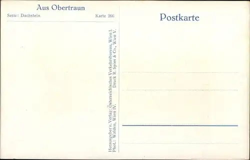 Ak Obertraun Oberösterreich, Dorfpartie