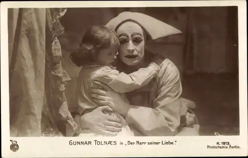 Ak Schauspieler Gunnar Tolnaes in Der Narr seiner Liebe, Photochemie K. 1913