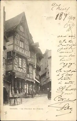 Ak Thiers Puy de Dôme, Le Chateau du Piroux