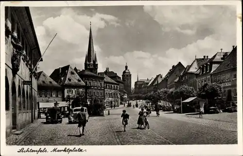 Ak Lichtenfels am Main Oberfranken, Marktplatz