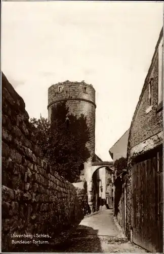 Ak Lwówek Śląski Löwenberg Schlesien, Bunzlauer Torturm