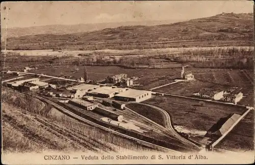 Ak Santa Vittoria d’Alba Piemonte, Stabilimento Cinzano & Cia. Torino, Vermouth, Vini Spumanti