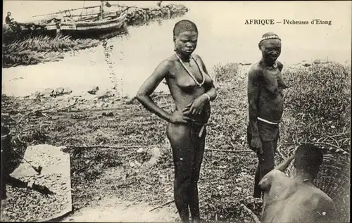 Ak Afrique, Pecheuses d'Etang, Afrikanerinnen, Fischerinnen