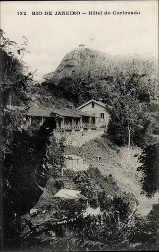 Ak Rio de Janeiro Brasilien, Hotel do Coriovado, Messageries Maritimes