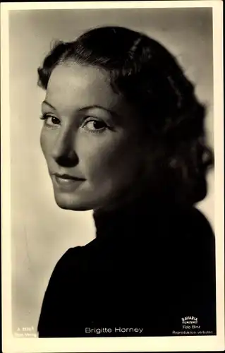 Ak Schauspielerin Brigitte Horney, Portrait, Ross 3378/1