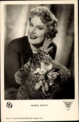 Ak Schauspielerin Maria Holst, Portrait, Von Liebe reden wir später