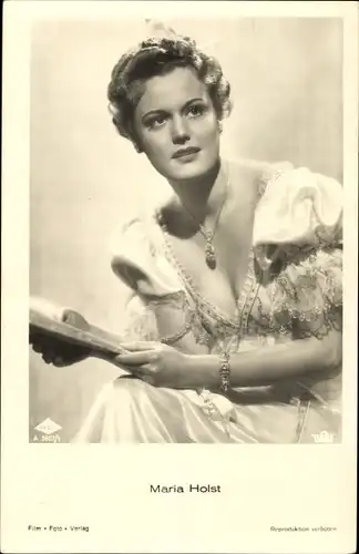 Ak Schauspielerin Maria Holst, Portrait