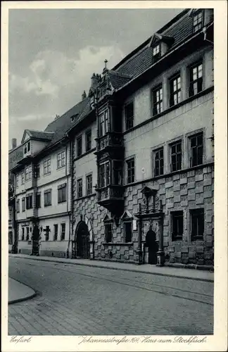 Ak Erfurt in Thüringen, Johannesstraße 169. Haus zum Stockfisch