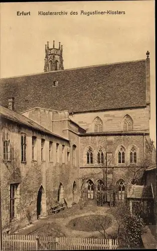 Ak Erfurt in Thüringen, Klosterarchiv des Augustinerklosters