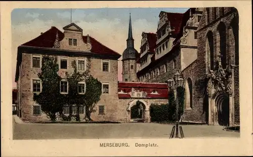 Ak Merseburg an der Saale, Domplatz