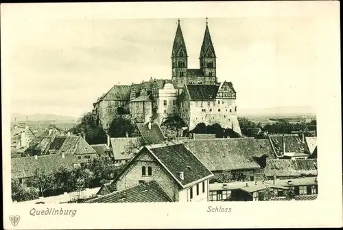 Ak Quedlinburg im Harz, Schloss