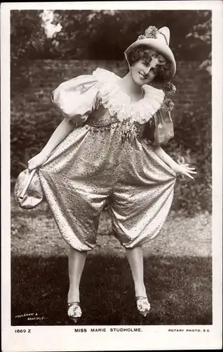 Ak Schauspielerin Marie Studholme, Portrait