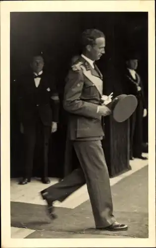 Ak König Leopold III. von Belgien, Uniform
