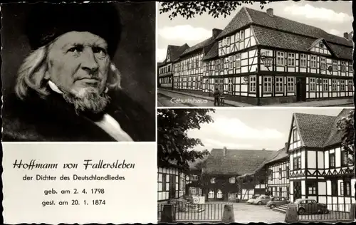 Ak Fallersleben Wolfsburg in Niedersachsen, Historische Gaststätte Hoffmannhaus Fallersleben